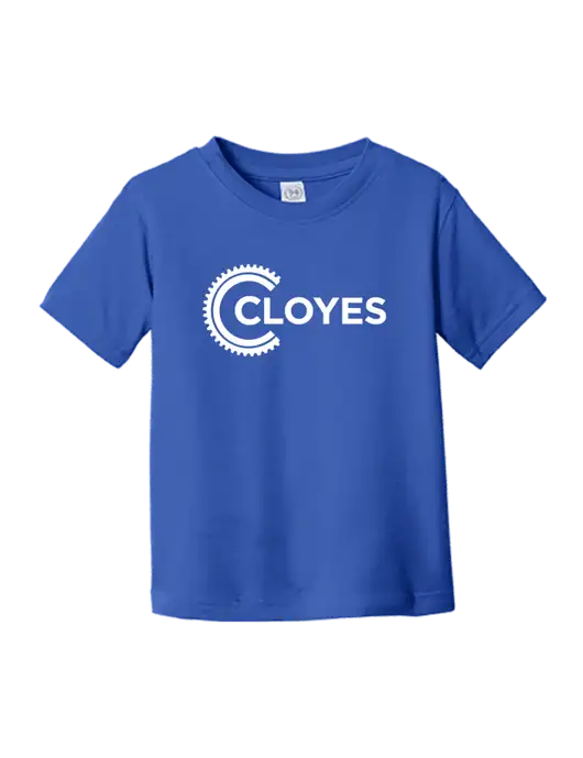 Rabbit Skins Royal Toddler Fine Jersey Tee w/Cloyes Logo
