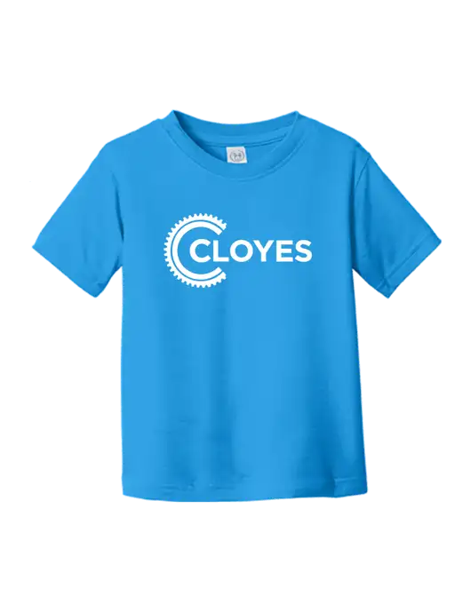 Rabbit Skins Cobalt Toddler Fine Jersey Tee w/Cloyes Logo