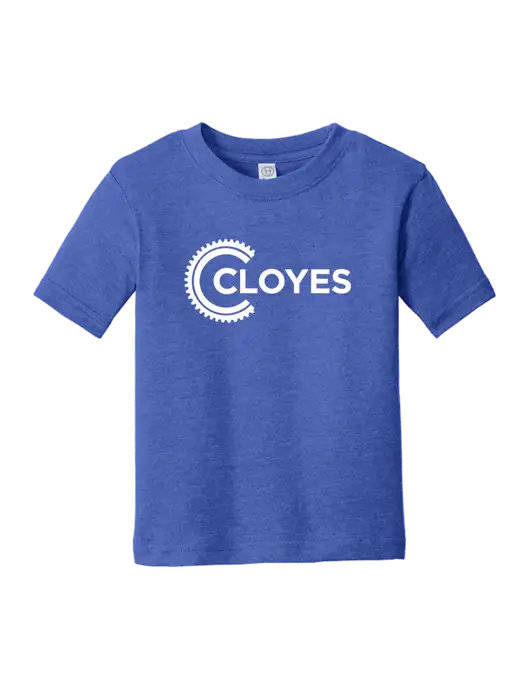 Rabbit Skins Vintage Royal Toddler Fine Jersey Tee w/Cloyes Logo