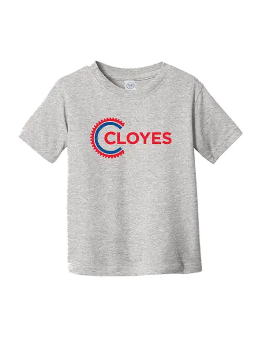 Rabbit Skins Light Grey Heather Toddler Fine Jersey Tee w/Cloyes Logo