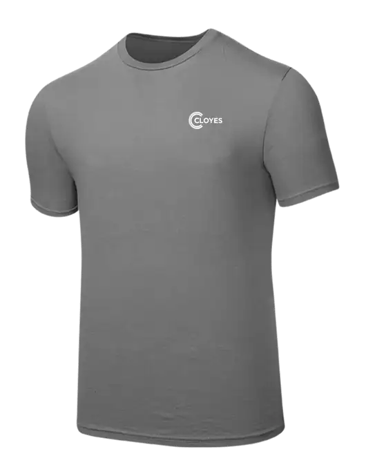 Seriously Soft Medium Grey T-Shirt w/Cloyes Logo