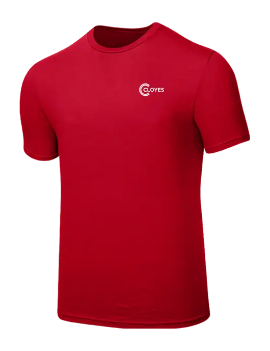 Seriously Soft Red T-Shirt w/Cloyes Logo