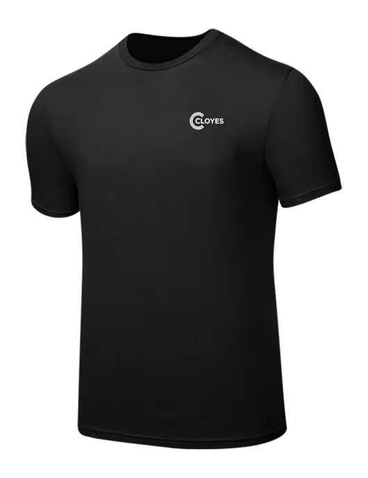 Seriously Soft Black T-Shirt w/Cloyes Logo