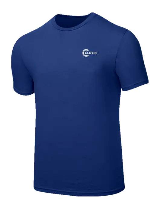 Seriously Soft Dark Royal T-Shirt w/Cloyes Logo