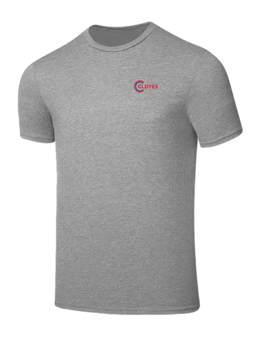 Seriously Soft Light Heather Grey T-Shirt w/Cloyes Logo
