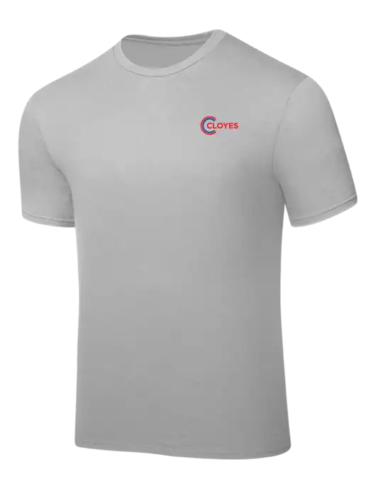 Silver PosiCharge Competitor Tee w/Cloyes Logo