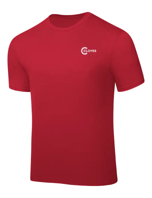 Red PosiCharge Competitor Tee w/Cloyes Logo