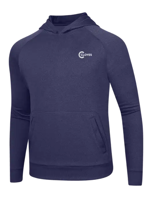 Tech True Navy Fleece Hooded Sweatshirt w/Cloyes Logo