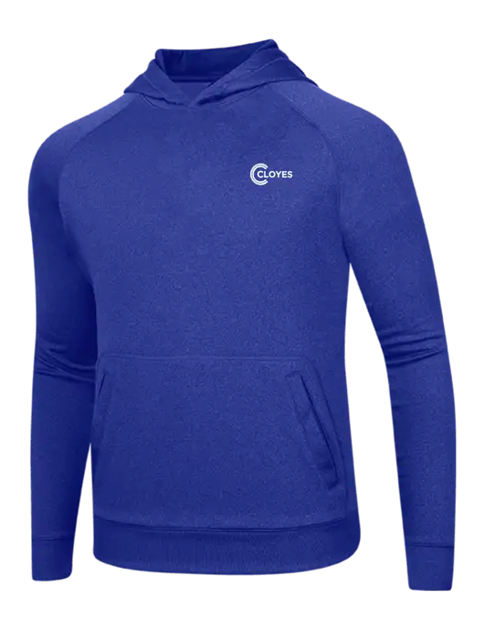 Tech True Royal Fleece Hooded Sweatshirt w/Cloyes Logo