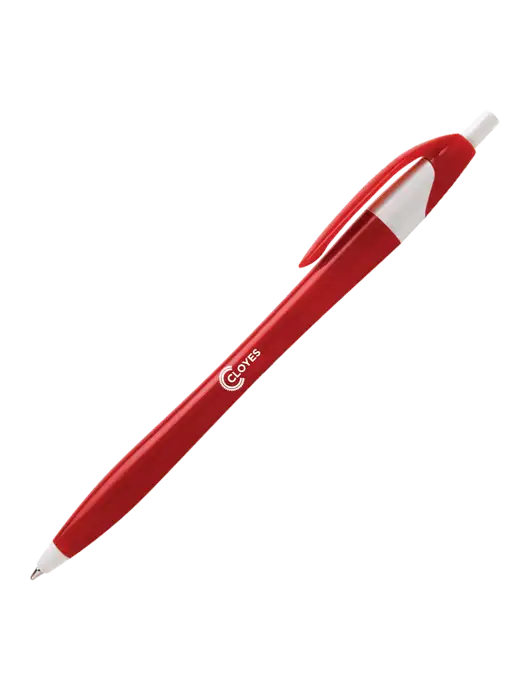 Novella Red/White Executive Pen - Blue Ink w/Cloyes Logo