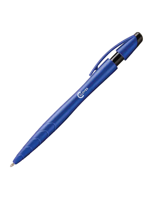 Awali Blue Metallic Pen - Black Ink w/Cloyes Logo