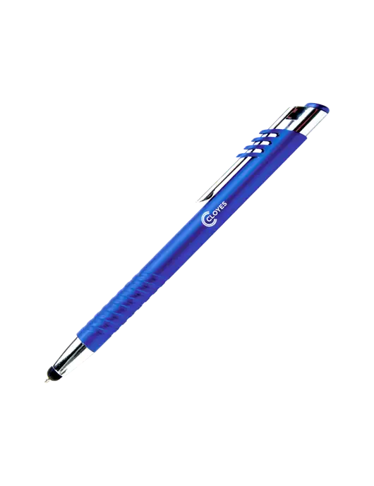 Schirhart Blue Stylus Pen - Blue Ink w/Cloyes Logo