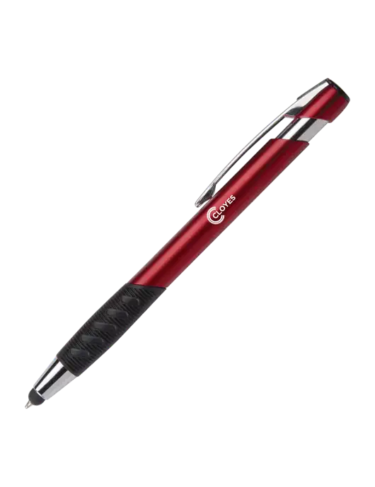 Alize Red Stylus Black Ink Pen w/Cloyes Logo