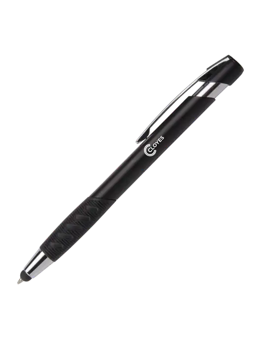Alize Black Stylus Black Ink Pen w/Cloyes Logo