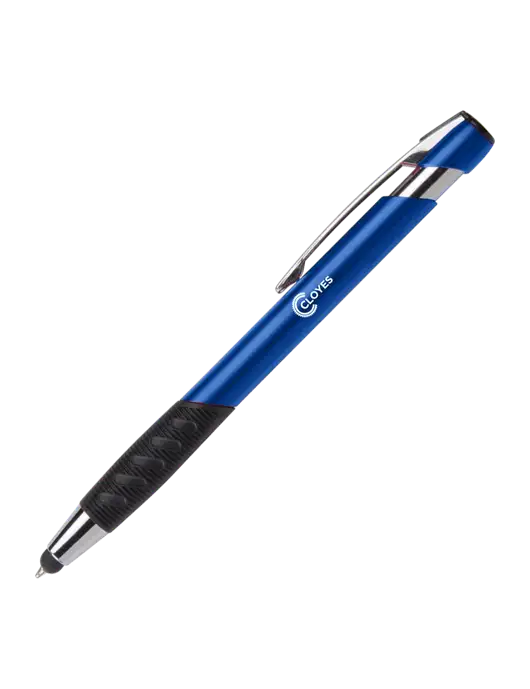 Alize Blue Stylus Black Ink Pen w/Cloyes Logo