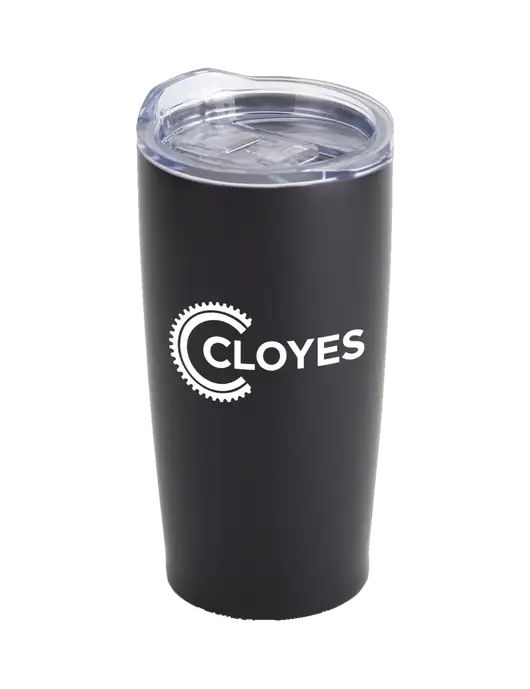 Society Black 20 oz Insulated Tumbler w/Cloyes Logo