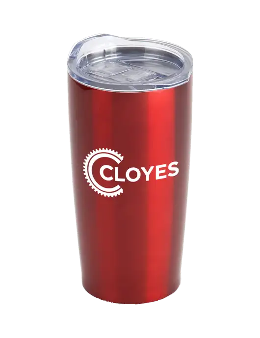 Society Red 20 oz Insulated Tumbler w/Cloyes Logo