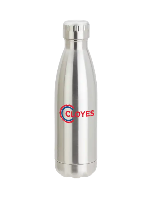 City Go Silver 17 oz Insulated Bottle w/Cloyes Logo