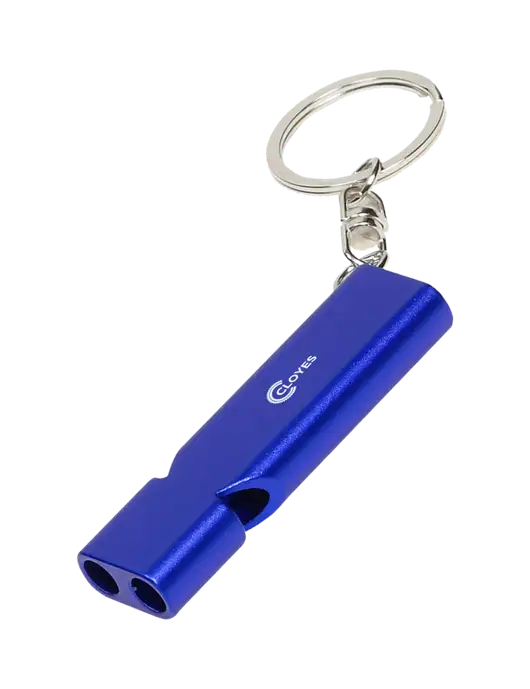 Quick Alert Blue Safety Whistle w/Cloyes Logo