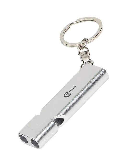 Quick Alert Silver Safety Whistle w/Cloyes Logo