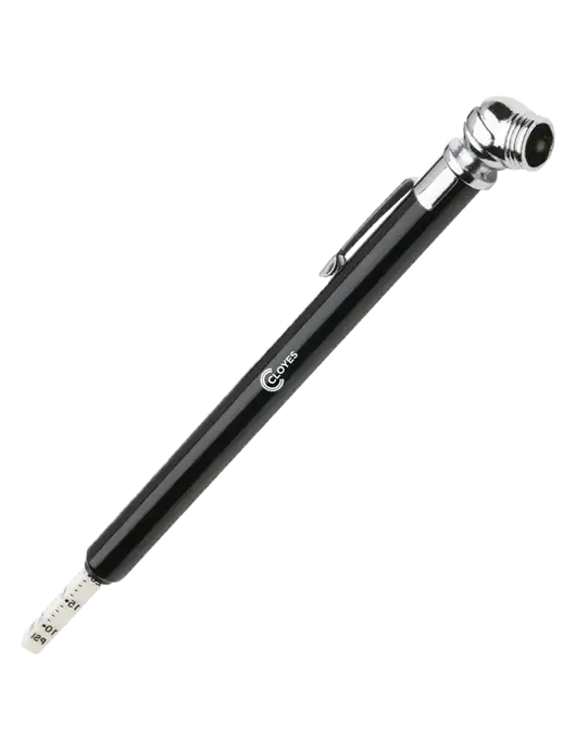 Quick View Black Tire Gauge w/Cloyes Logo