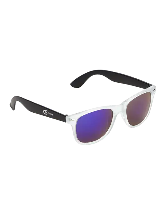 Key West Black Mirrored Sunglasses w/Cloyes Logo