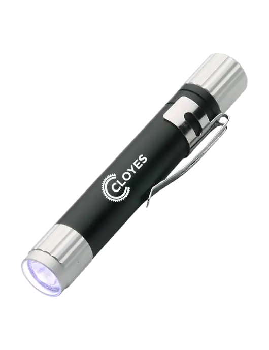 Black Aluminum LED Penlight w/Cloyes Logo