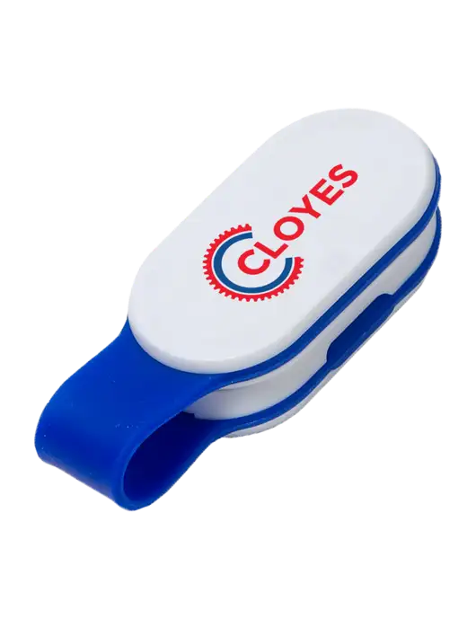 Magna Clip Blue Personal Safety Light w/Cloyes Logo