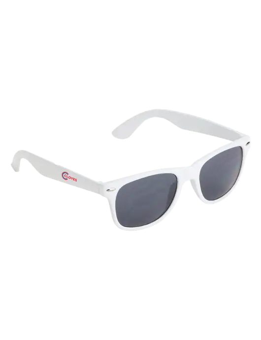 Daytona White Sunglasses w/Cloyes Logo