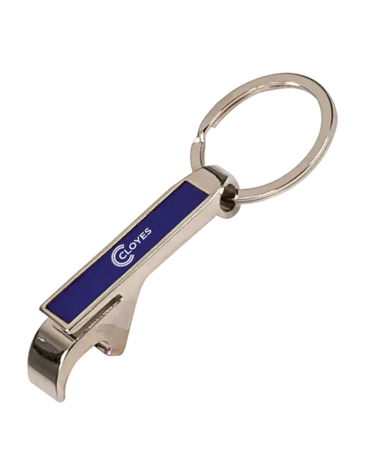 Blue Bottle Opener Keychain w/Cloyes Logo