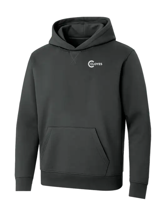 Allmade Charcoal Grey Organic French Terry Pullover Hoodie w/Cloyes Logo