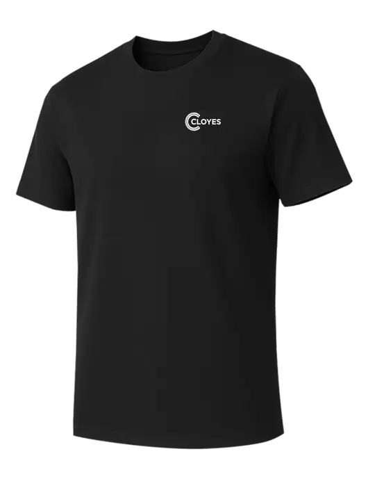 Allmade Deep Black Organic Cotton Tee w/Cloyes Logo
