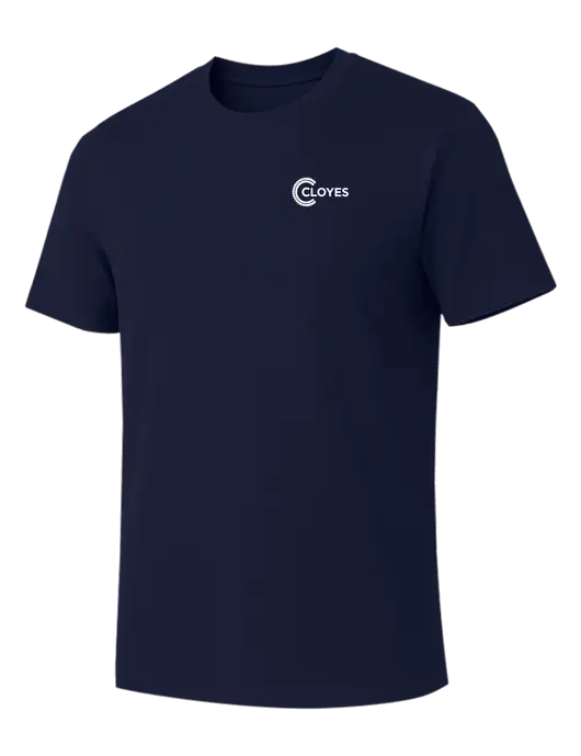 Allmade Dark Navy Organic Cotton Tee w/Cloyes Logo