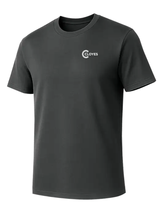 Allmade Charcoal Grey Organic Cotton Tee w/Cloyes Logo