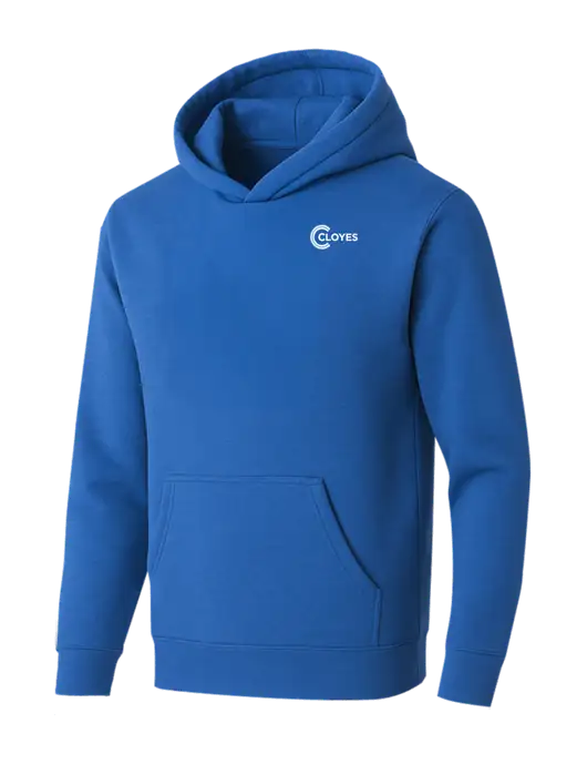 BELLA+CANVAS Royal Sponge Fleece Pullover Hoodie w/Cloyes Logo