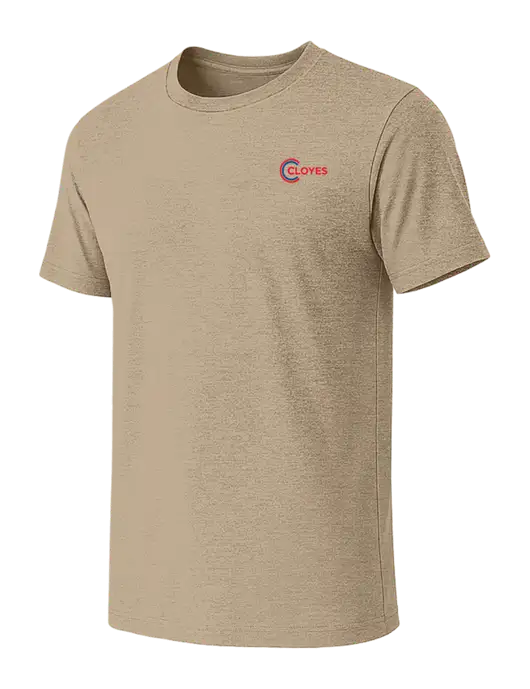 BELLA+CANVAS Heather Tan CVC Short Sleeve Tee w/Cloyes Logo