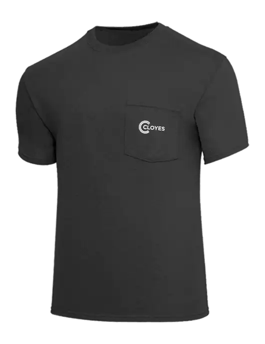 Core Blend Charcoal Grey Pocket T-Shirt w/Cloyes Logo