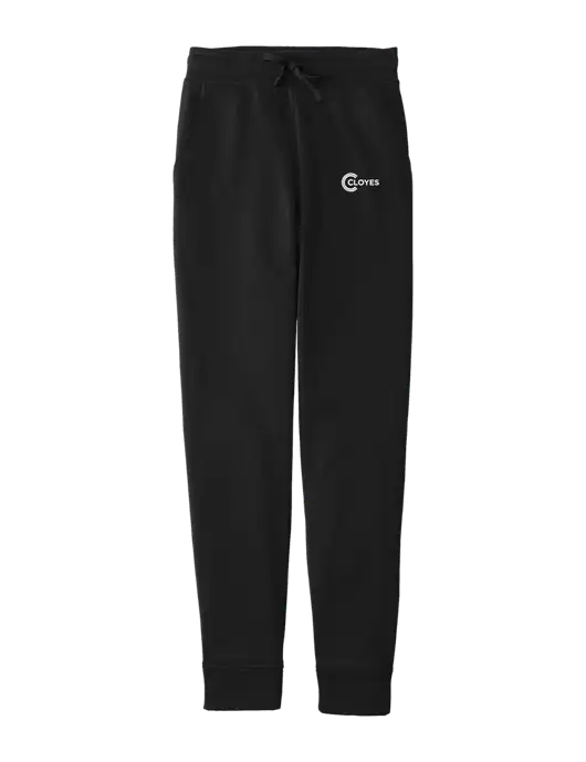 Sport-Wick Black Fleece Jogger w/Cloyes Logo