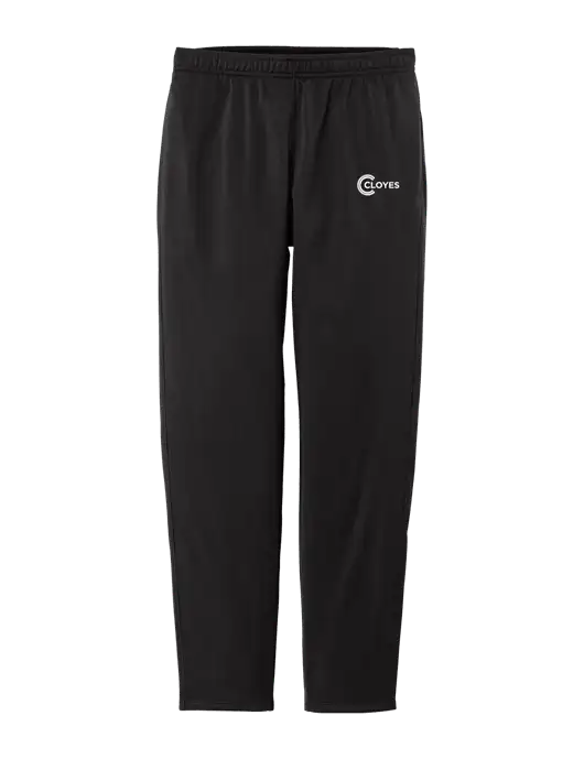 Womens Tricot Black Track Jogger w/Cloyes Logo