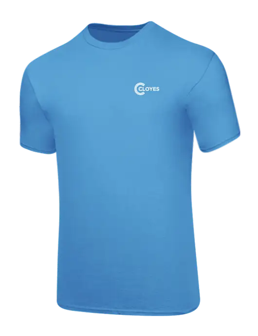 Core Blend Light Sapphire Blue T-Shirt w/Cloyes Logo