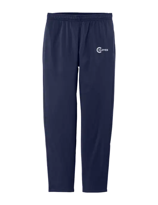 Womens Tricot Navy Track Jogger w/Cloyes Logo