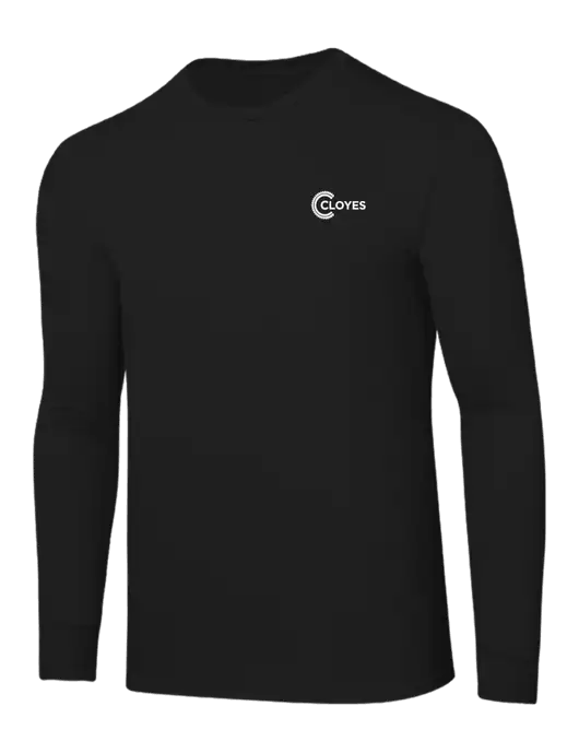 Core Blend Black Long Sleeve Tee w/Cloyes Logo