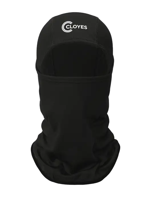 Black CornerStone Smooth Fleece Face Mask w/Cloyes Logo