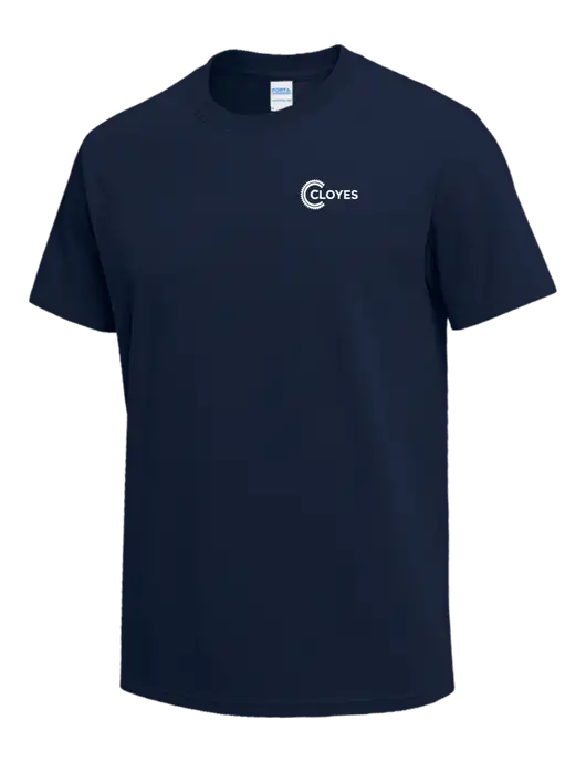 Navy Heavyweight 6.1 oz T-Shirt w/Cloyes Logo