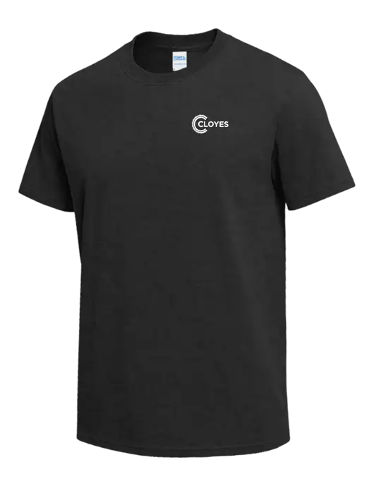 Dark Grey Heather Heavyweight 6.1 oz T-Shirt w/Cloyes Logo