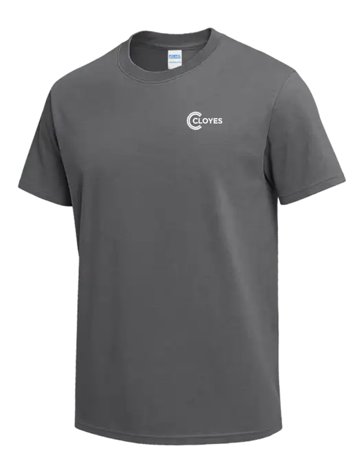Medium Grey Heavyweight 6.1 oz T-Shirt w/Cloyes Logo