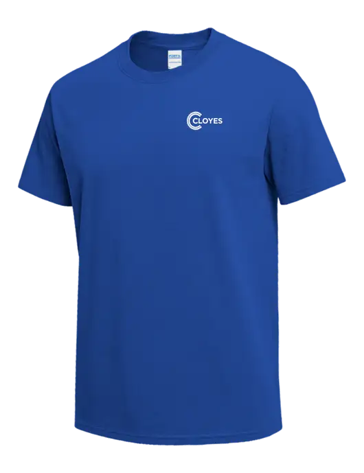 Dark Royal Heavyweight 6.1 oz T-Shirt w/Cloyes Logo