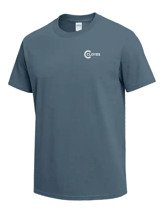 Slate Blue Heavyweight 6.1 oz T-Shirt w/Cloyes Logo
