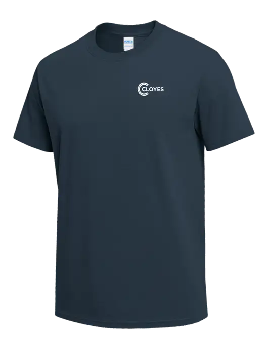 Dark Slate Blue Heavyweight 6.1 oz T-Shirt w/Cloyes Logo