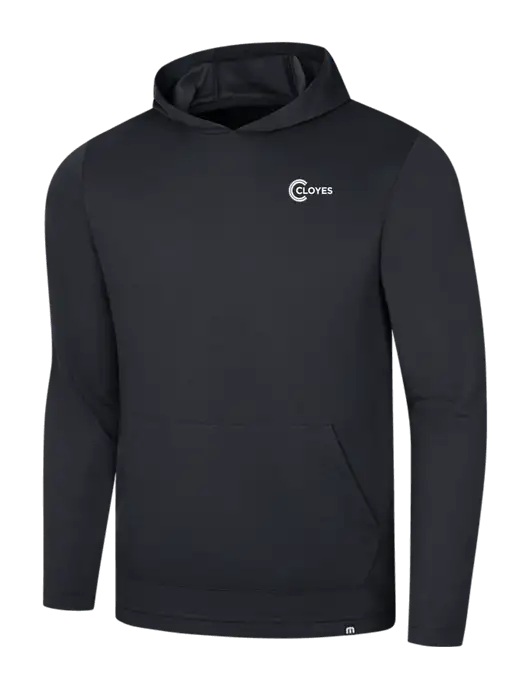 TravisMathew Black Coveside Hoodie w/Cloyes Logo